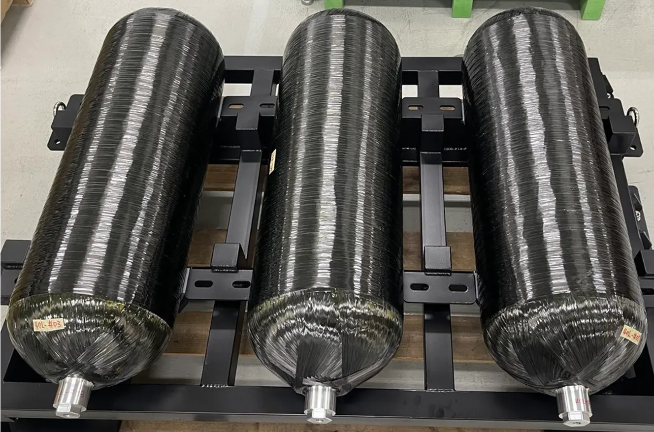 700 bar carbon fiber hydrogen storage tanks for fuel cell vehicles
